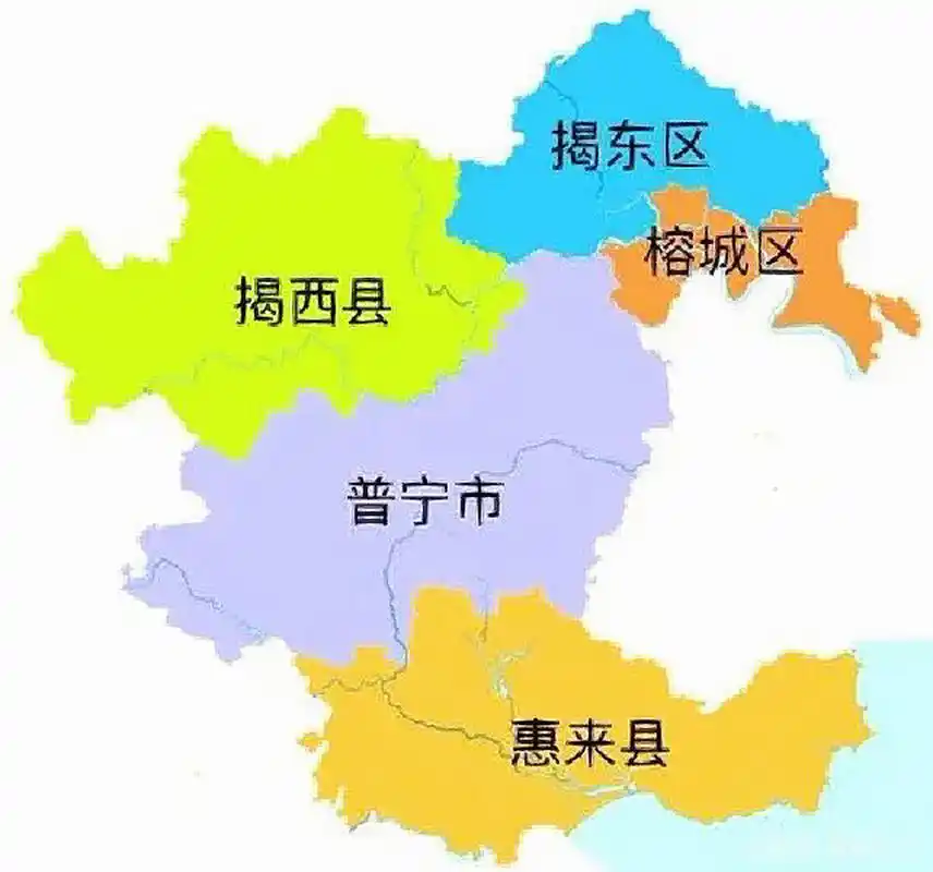 广东省揭阳市地图 1.