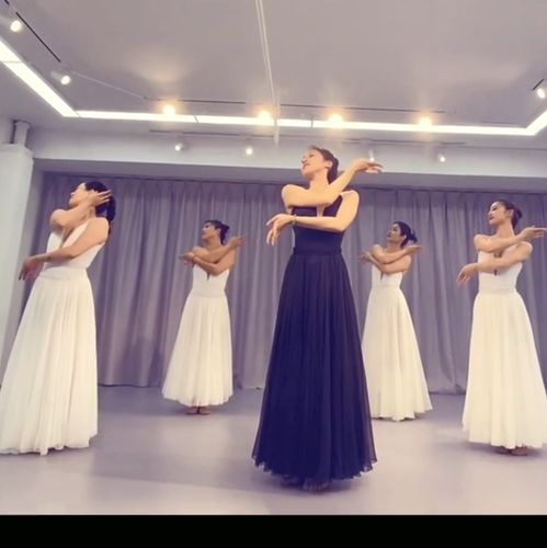 现代舞小影儿老师同款大鱼海棠舞蹈练功服雪纺裙大裙摆演出服飘逸