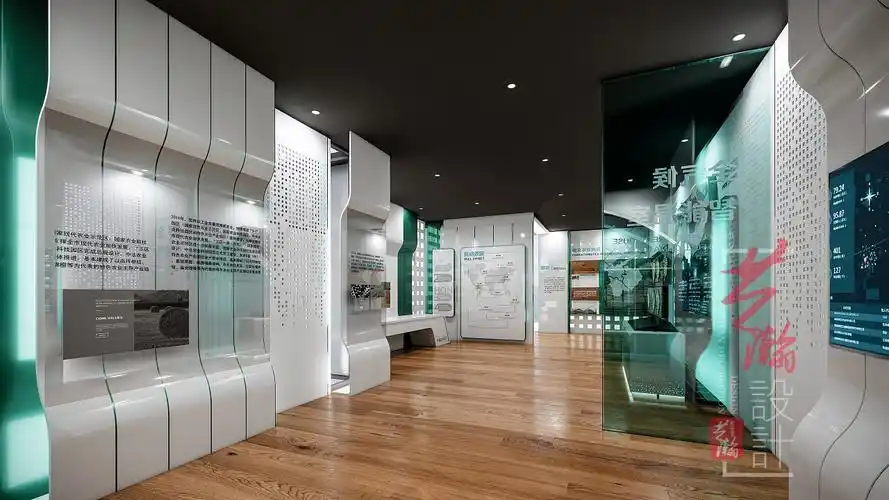 农业展厅设计效果图设计室内装修展览馆展厅效果图设计村史馆展厅
