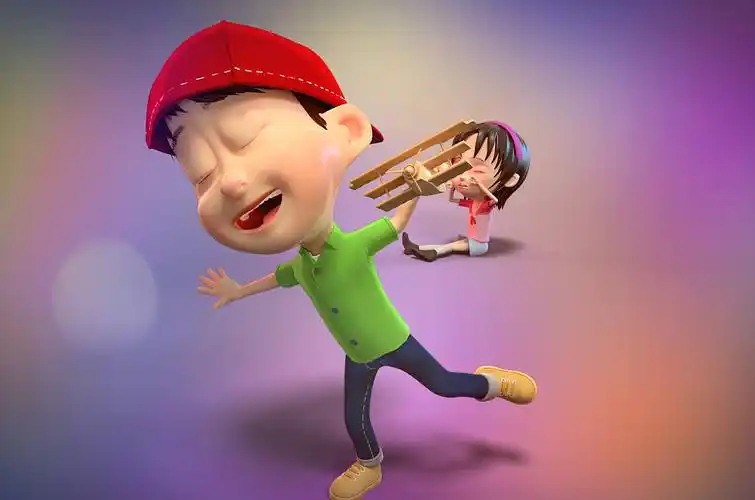 卡通建模3d建模影视动画卡通角色三维人物