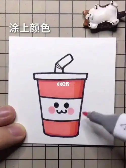 彩色的可乐简笔画教程 简笔画图片大全-普车都