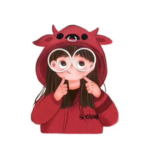 新年头像2021微信头像情侣卡通红色图片素材下载图片1