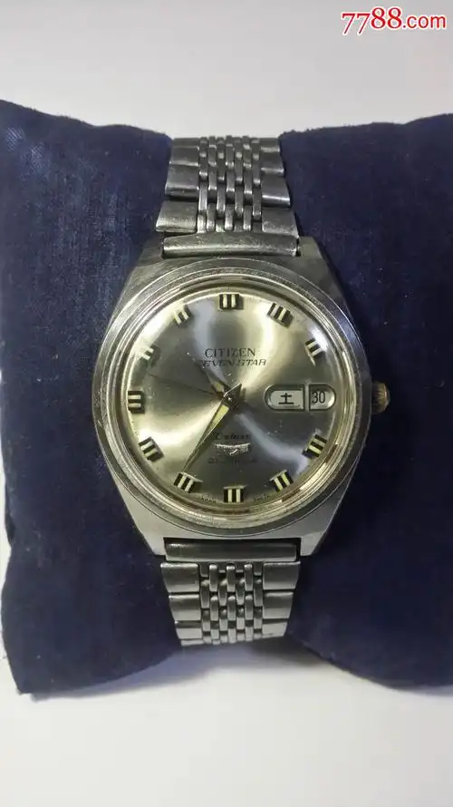 日本原装西铁城【七星】【21钻】【v7系列】【快摆】【5270型】自动