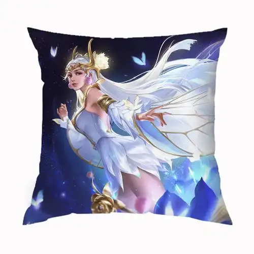 王者荣耀抱枕游戏周边李白花木兰诸葛亮韩信貂蝉玩偶定制靠枕头