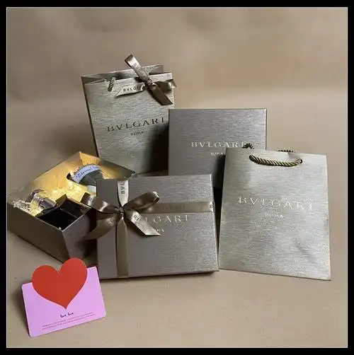 宝格丽包装盒 宝格丽礼盒空盒专柜bvlgari/宝格丽香水纸袋香水盒袋子