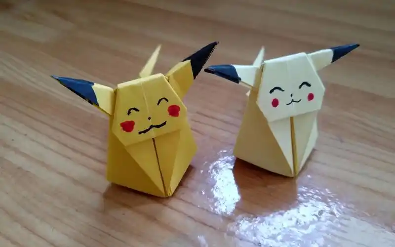 皮卡丘折纸教程