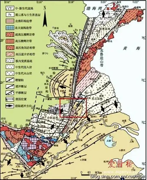 地质奇观郯庐断裂带
