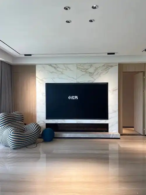 现代简约61隐藏门电视背景墙做法71