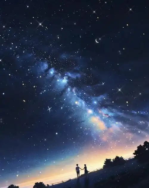 星辰满天##满天星辰不及你##星空壁纸##梦幻星空壁纸