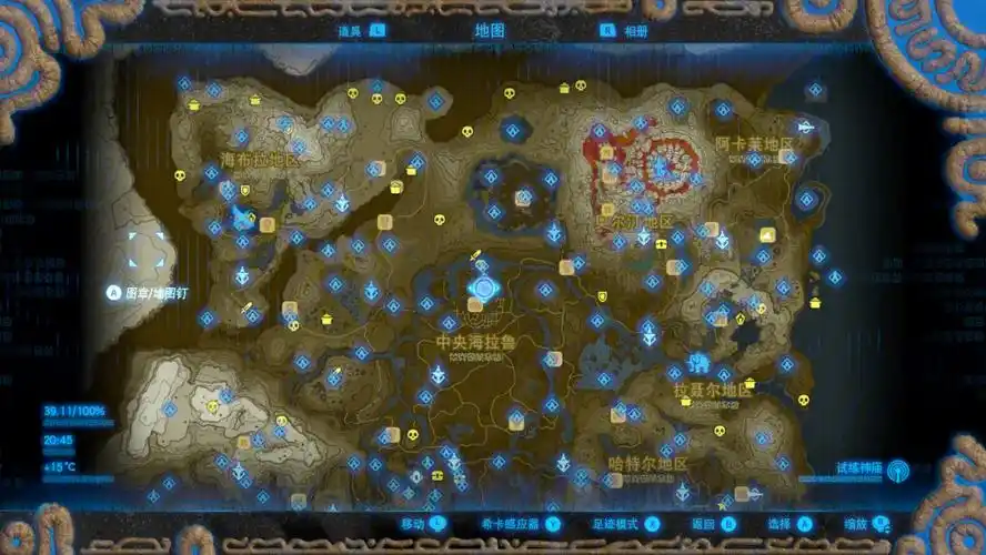 塞尔达传说神庙地图含莱尼尔