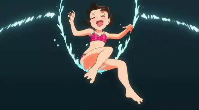 比如静香在船上非常唯美地洗了一个澡,这个洗澡梗真是经久不衰;(没