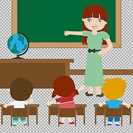 正在讲课的老师免抠png透明图层素材