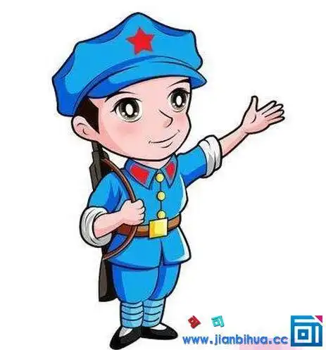 笔画小红军卡通图片简笔画红军卡通图片简笔画闪闪的红星简笔画儿童画