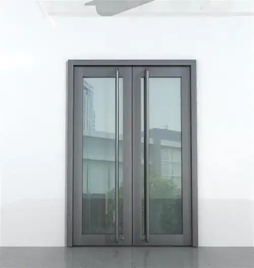 钛金玻璃地弹门价格