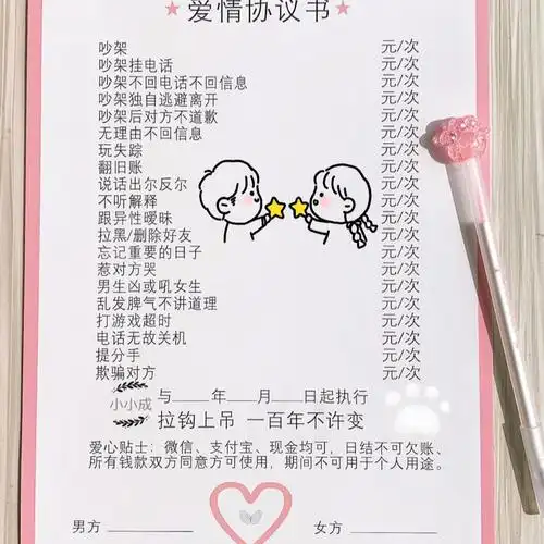 恋爱合同协议书可复制(如何制定一份完美的恋爱合同)-52线报网