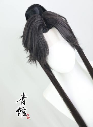 青绾墨燃萧策安古风汉服少年郎仿手勾cos假发套万用全扎马尾