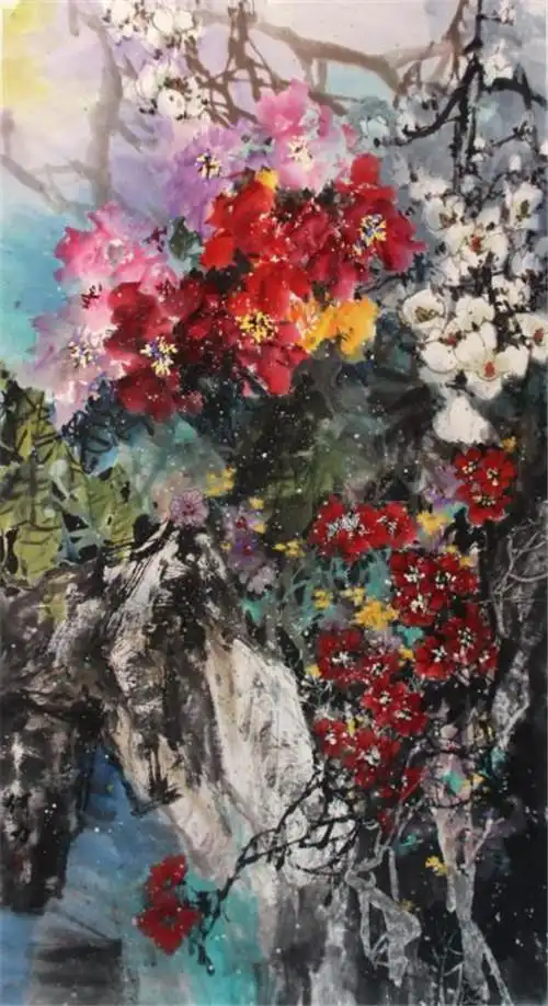 刘存惠现代写意花鸟画教学成果展学员作品欣赏