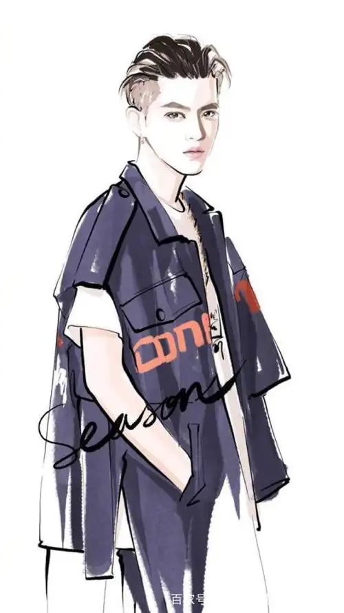 吴亦凡二次元手绘漫画