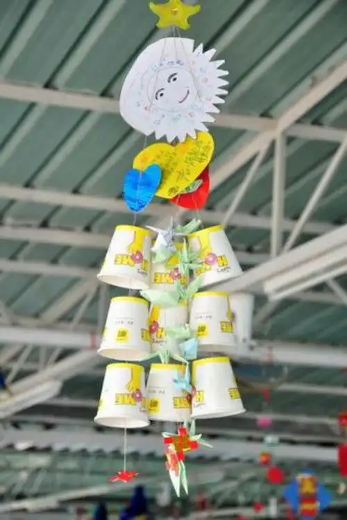 燕湖小学纸杯风铃大赛开始啰!