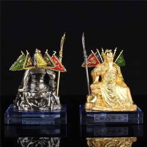 新款汽车香水 五旗关公香水座 汽车内饰用品 车载香水座批发