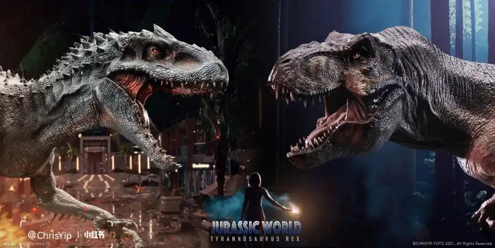 侏罗纪对战霸王龙暴虐霸王龙