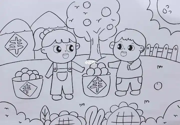 考编主题画丰收的季节