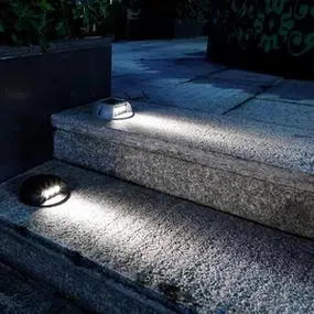 太阳能步道灯户外防水侧发光龟背灯室外庭院地脚灯花园楼梯台阶灯