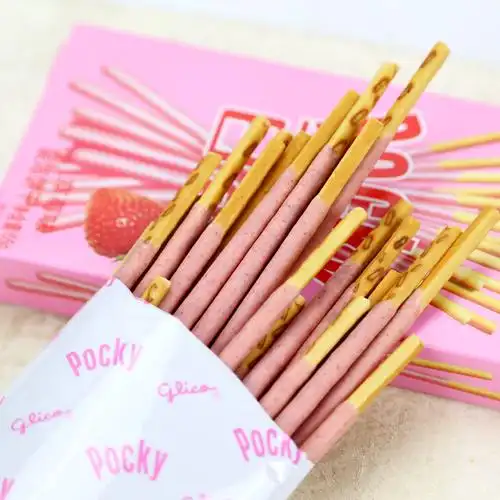 格力高百奇pocky6盒巧克力棒饼干七夕情人节送女友生日零食大礼包