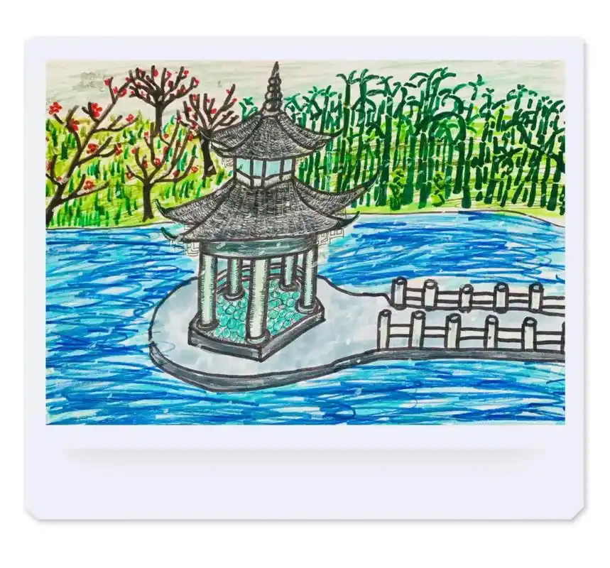 亭子 #兰亭序 #周杰伦 #马克笔 #画画 #绘画 #手绘 - 抖音