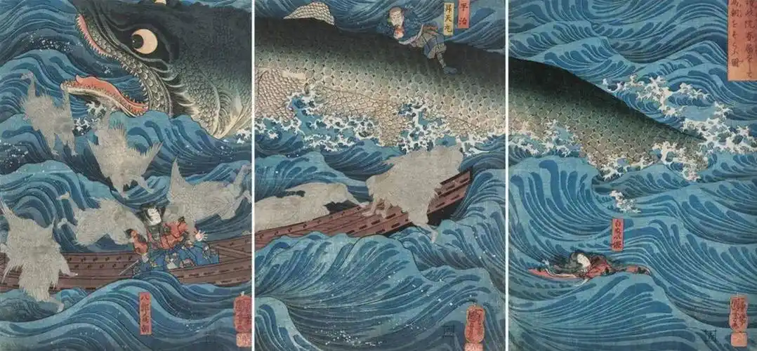 这个猫奴画师用浮世绘画水浒英雄,被誉为"浮世绘鬼才"_日本