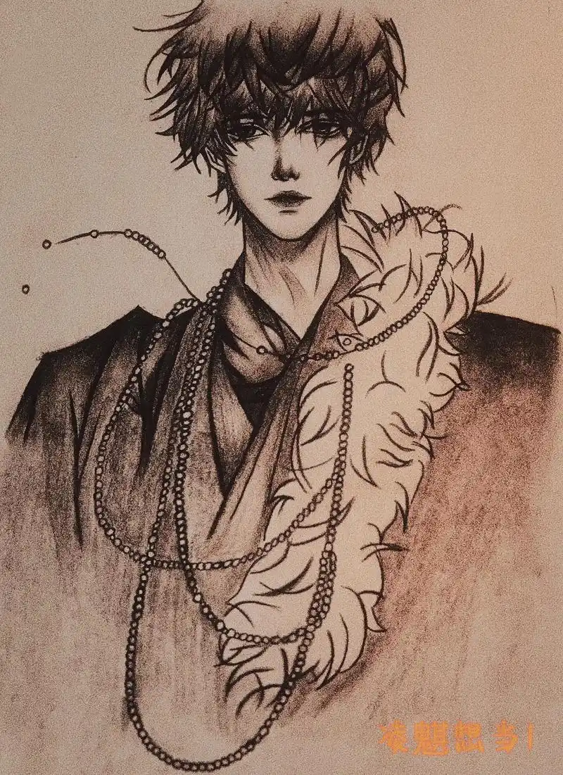 用我一生,换你十年天真无邪.手绘 #张起灵 #盗墓笔记 #抖 - 抖音