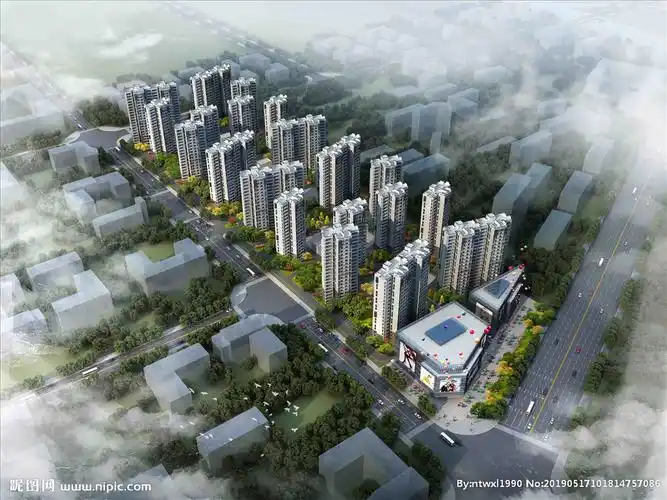 鸟瞰景观图图片