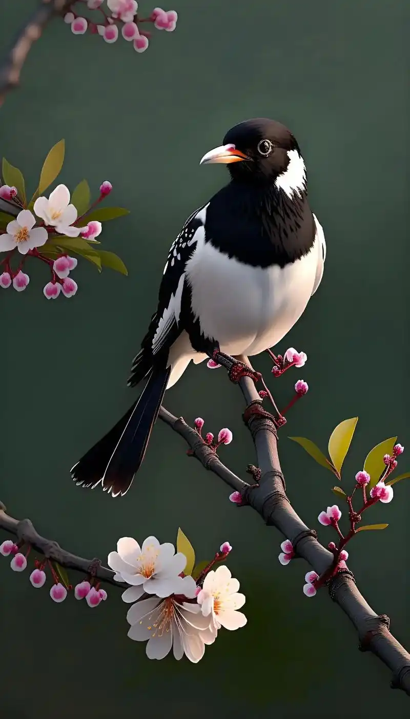 喜鹊报喜好事连连 #见 - 抖音