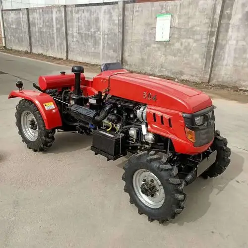 小单缸四轮拖拉机农用两驱耕地机山地丘陵果园四轮旋耕机