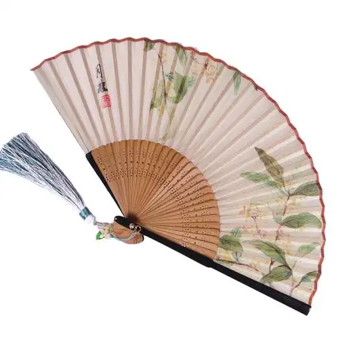 十二花神月桂复古古风6寸女扇折扇汉服扇旅拍扇子