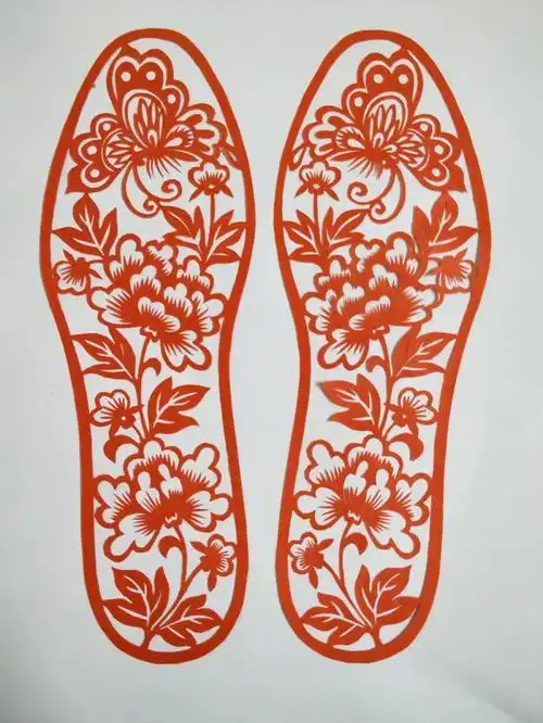 鞋子剪纸剪纸步骤图解