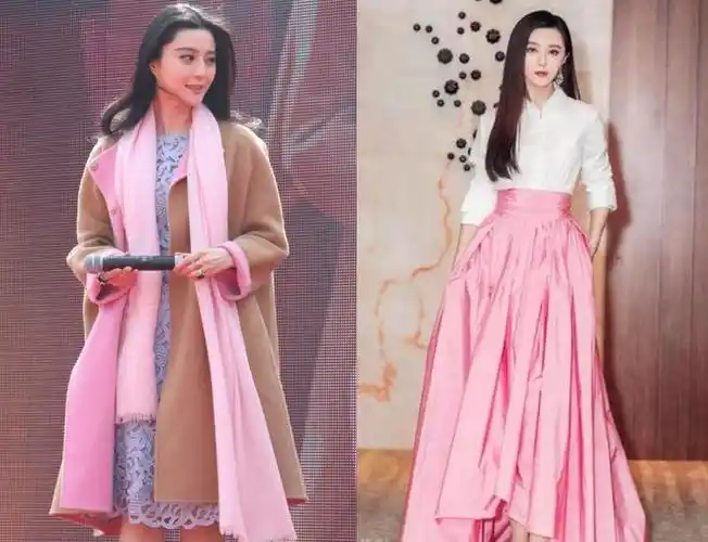 范冰冰机场现身造型太嫩!粉色马甲配贝雷帽系错扣子,秋衣太抢镜