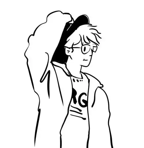 头像超好看的简约意林插画头像男生女生头像白底头像