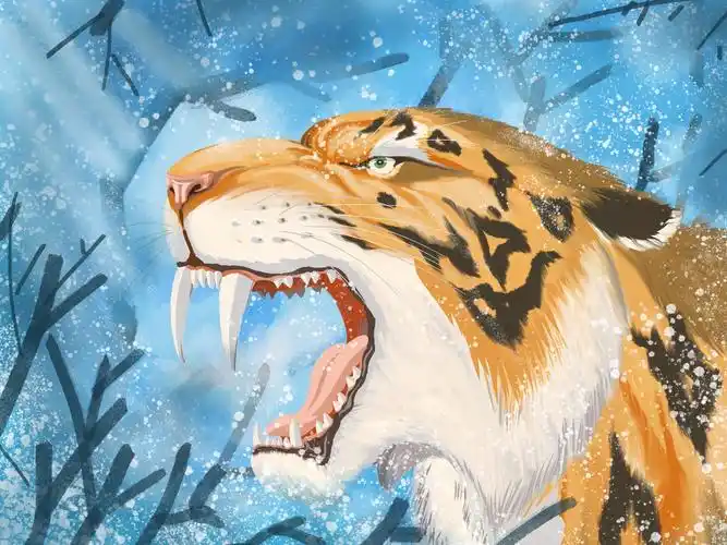 冰河之刃,剑齿虎
