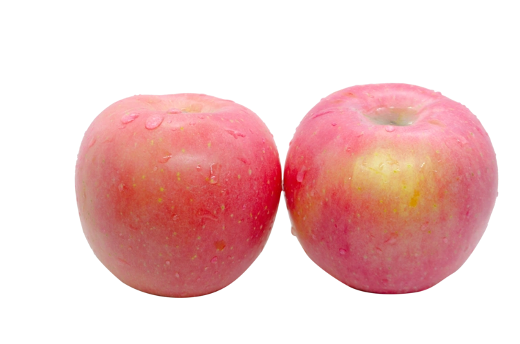 红苹果两个水果实拍免抠png图片