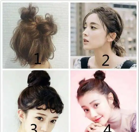 散发也可以扎起来,     在日本发型网站上非常受欢迎的齐肩短发小学生