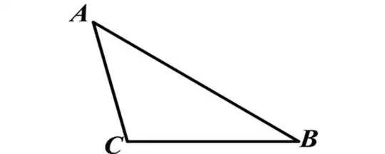 钝角三角形的两个锐角之和什么90度