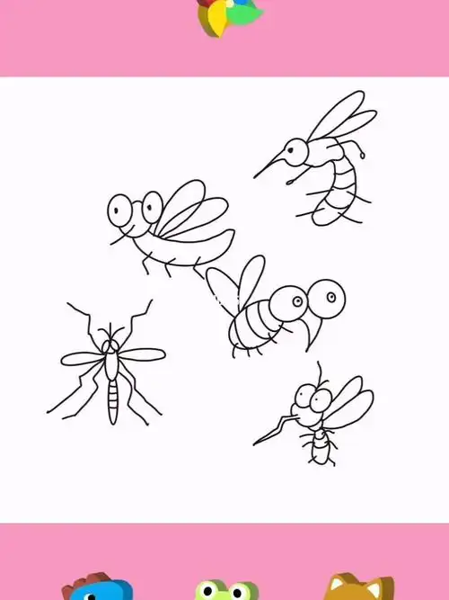 蚊子简笔画