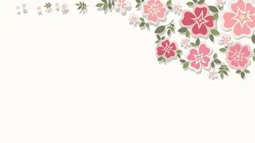 唯美清新花朵说课教育ppt模板--最新ppt模板