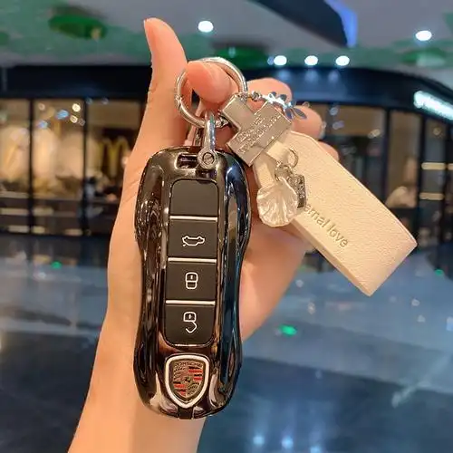 保时捷panamera帕拉梅拉卡宴包macan车钥匙套718taycan扣高档壳
