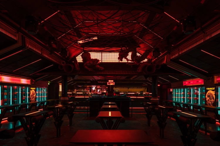 赛博朋克风的酒吧空间设计是你意想不到的酷