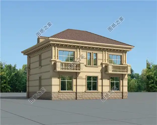 农村二层斜坡屋顶设计别墅普通人也可以拥有别墅梦