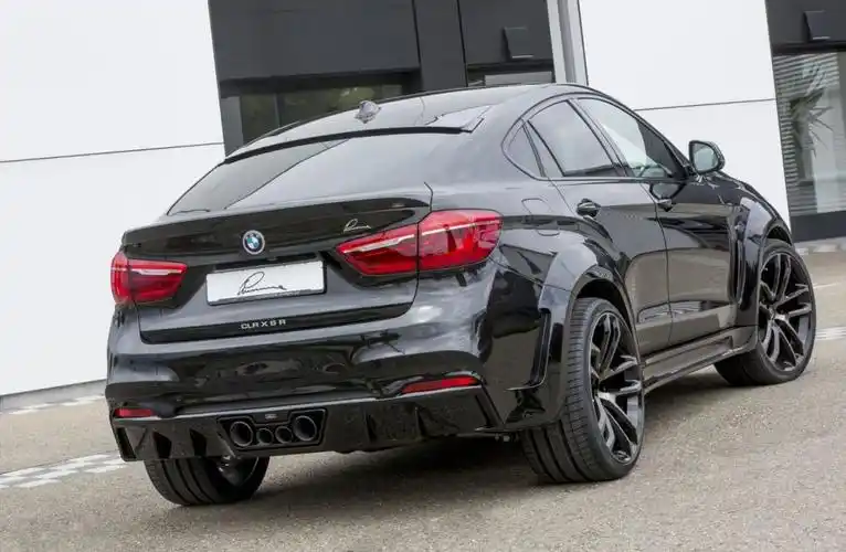 黑色炫酷外观宝马x6lumma改装版