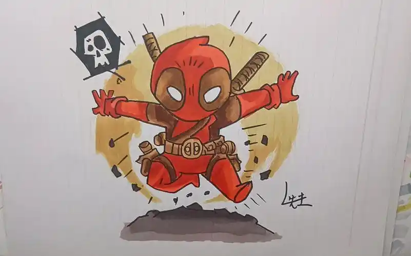 死侍的画法,如何画死侍