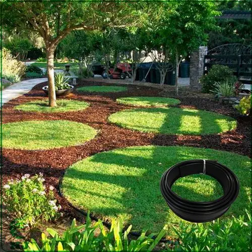 园艺塑料树围切边 黑色 12.5公分高